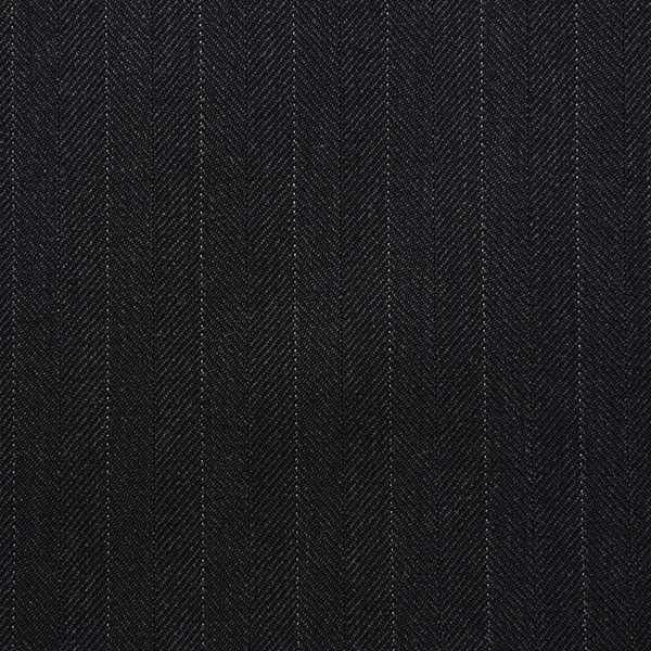Charcoal Grey Herringbone with white Stripe