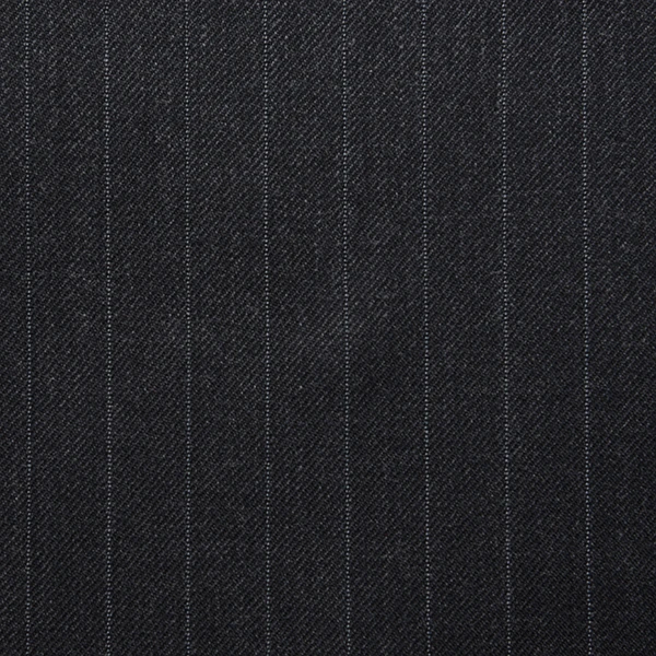 Dark Grey Worsted Chalkstripe