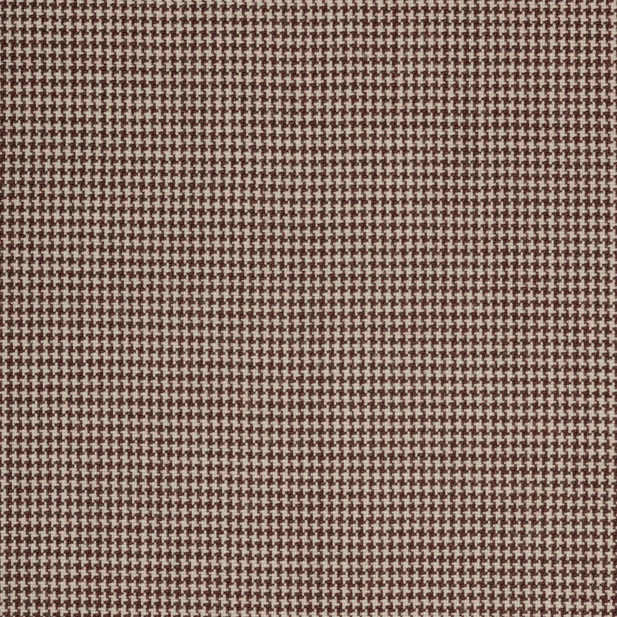 Brown & White Houndstooth - 100% Wool - 300g
