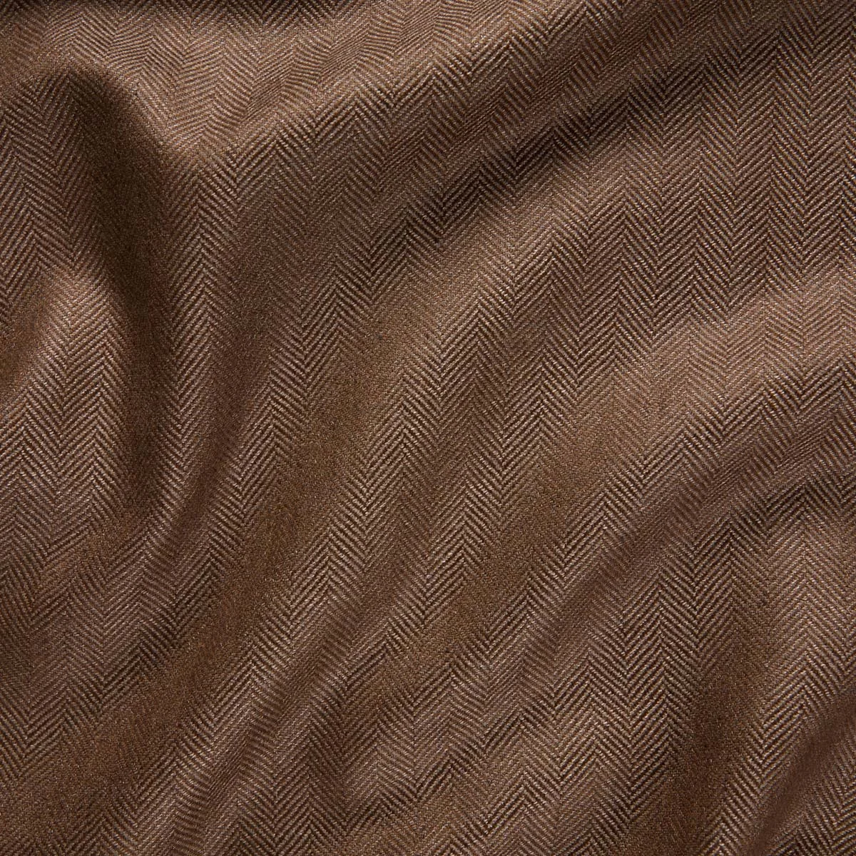 Light Brown Herringbone - 100% Wool - 290g