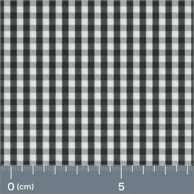 Black Gingham - 100% Cotton - 80/60 Yarn Count