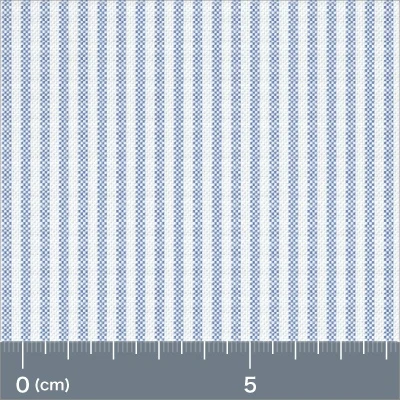 Blue Oxford Stripe  - 100% Cotton - 40/10 Yarn Count