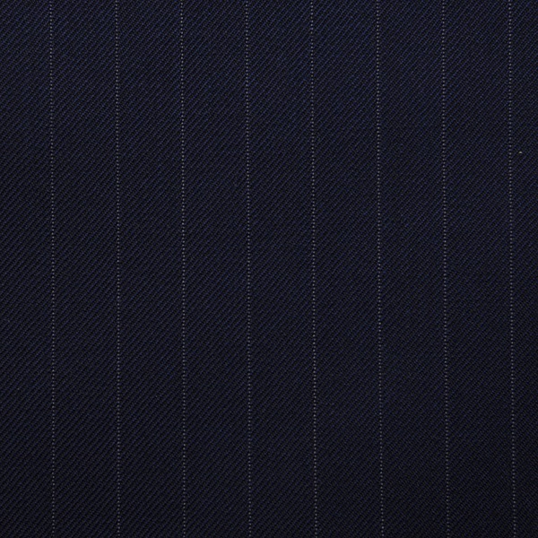 Navy Worsted Chalkstripe
