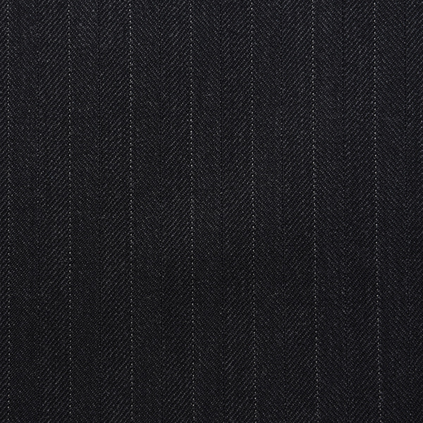 Charcoal Grey Herringbone with white Stripe