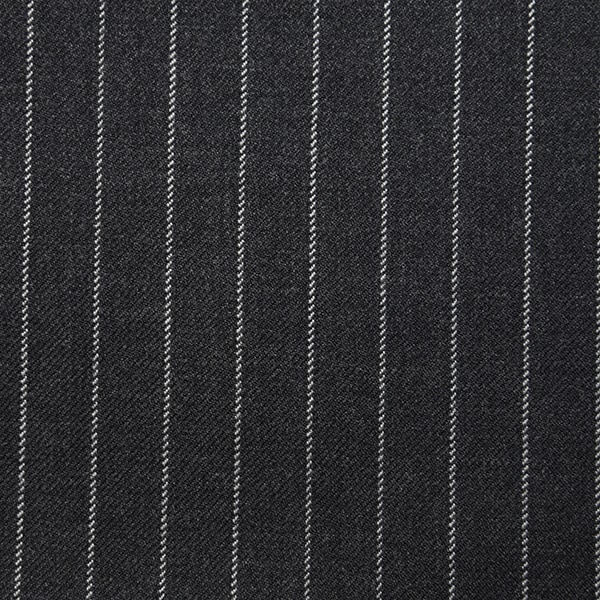 Dark Grey Narrow Pinstripe