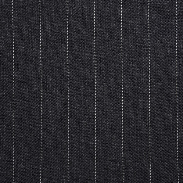 Charcoal Grey Wide Pinstripe
