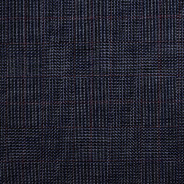 Navy and Red Glen Check