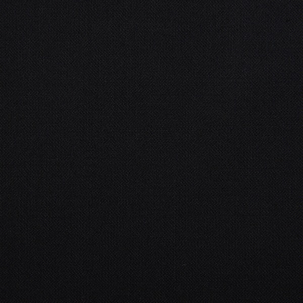 Solid Black Worsted