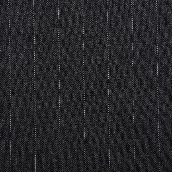 Mid Grey Twill Pinstripe