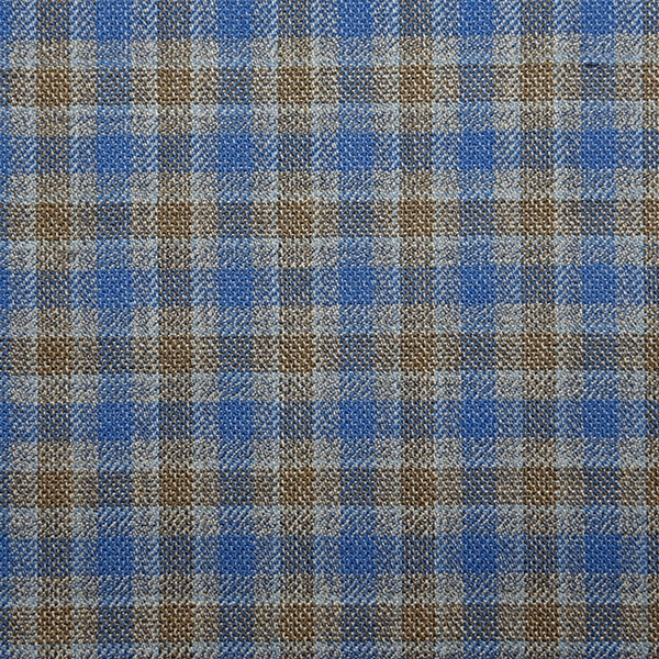 Blue and Brown Box Check
