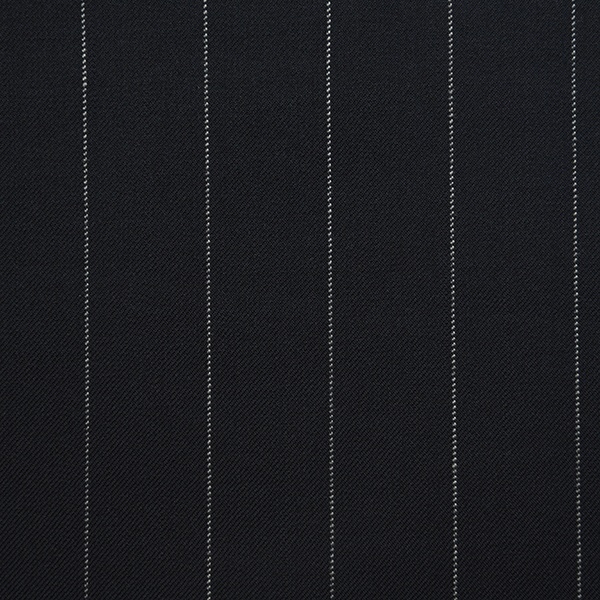 Navy Wide White Pinstripe