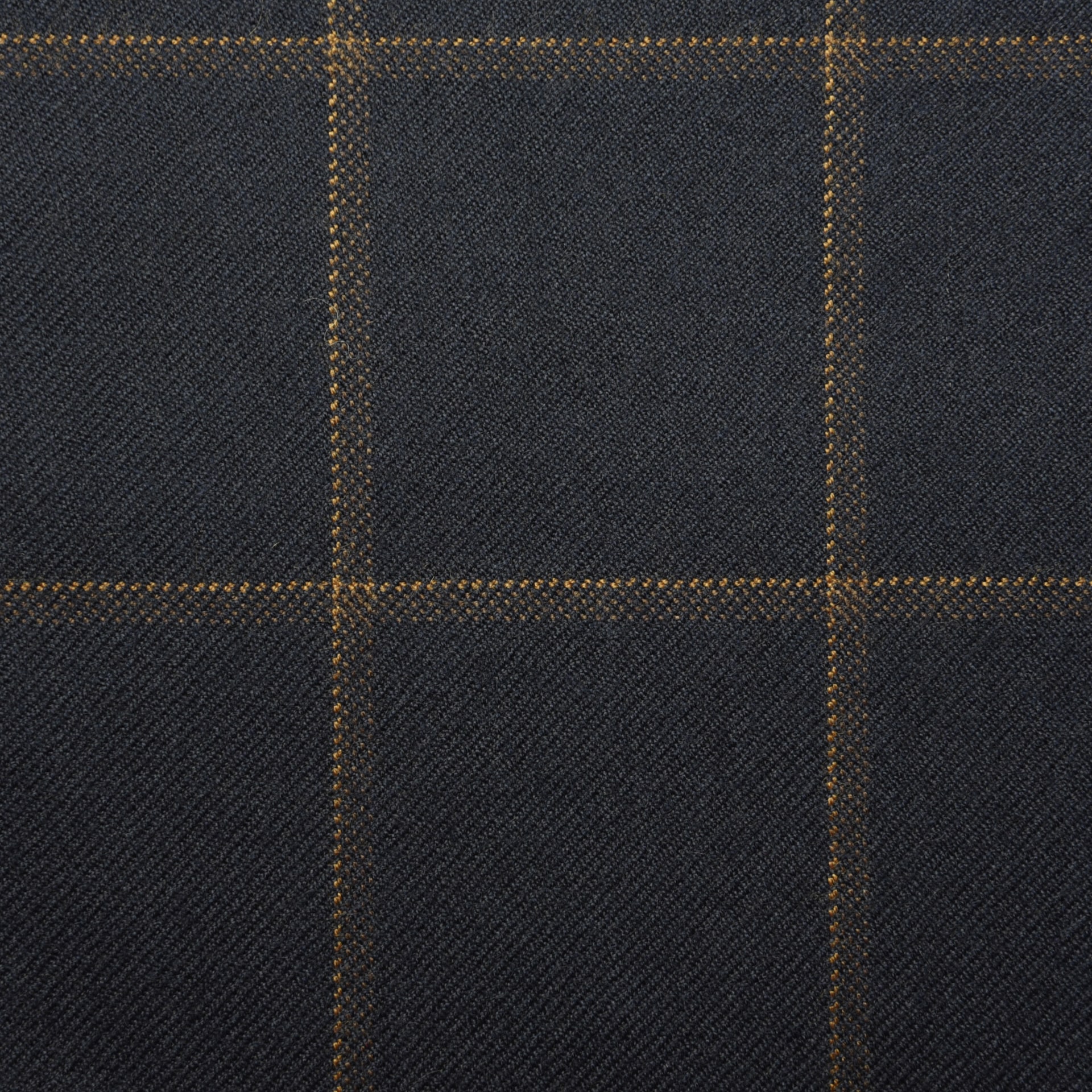 Dark grey Twill with Golden Overcheck