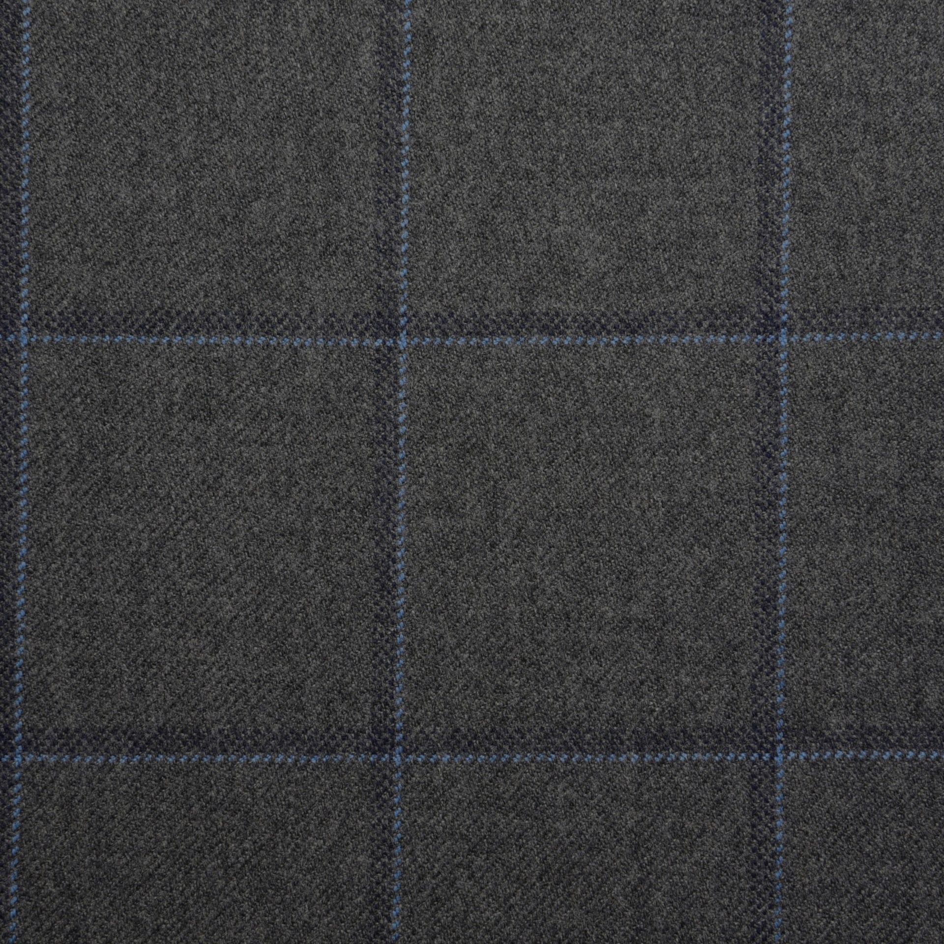 Grey Twill and Light Blue Overcheck