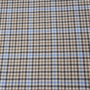 Light Brown and Blue Gunclub Check