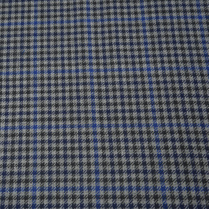 Royal Blue and Grey Gunclub Check