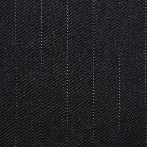 Dark Grey Wide White Pinstripe