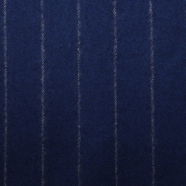 Bright Navy Chalkstripe Flannel