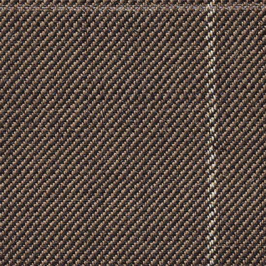 Brown and Cream Check Twill