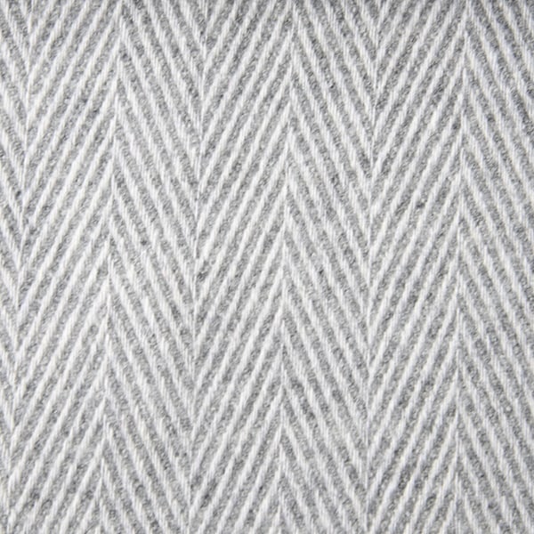 Light Grey and white Herringbone