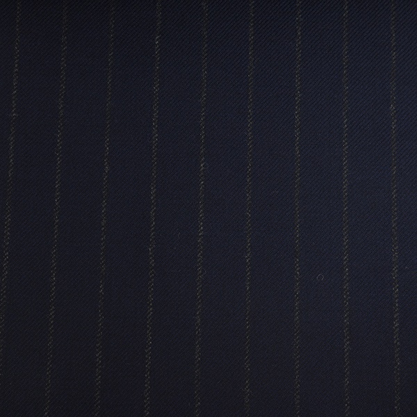 Bright Navy Faint Chalkstripe