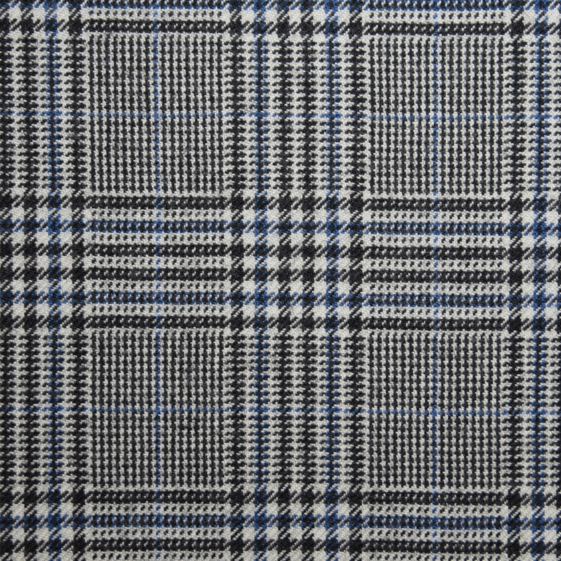 Grey and Light blue Glen Check