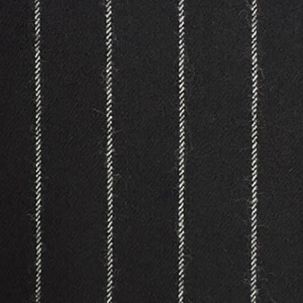 Black Chalkstripe Flannel