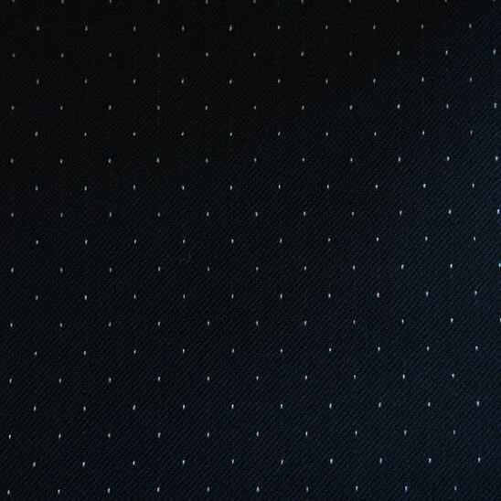 Navy Polkadot Twill