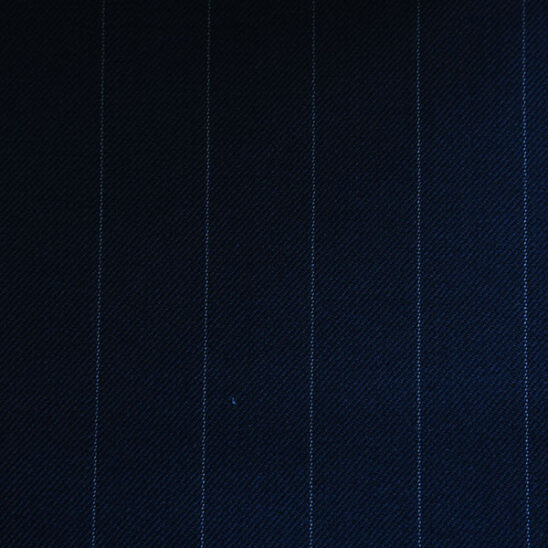 Navy with Light Blue Wide Pinstripe