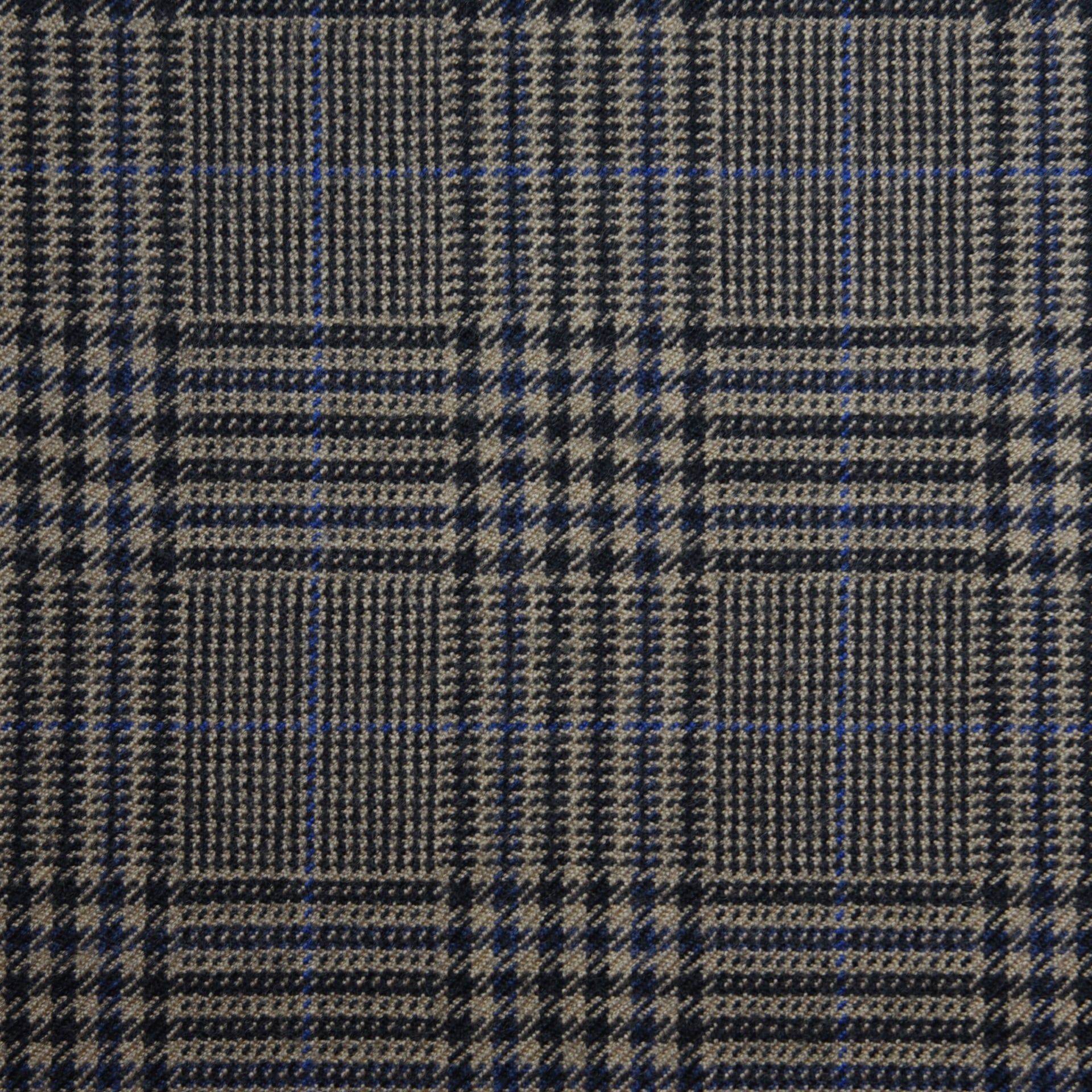 Light Brown and Blue Glen Check
