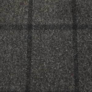 Grey and Charcoal Wollen Flannel Check