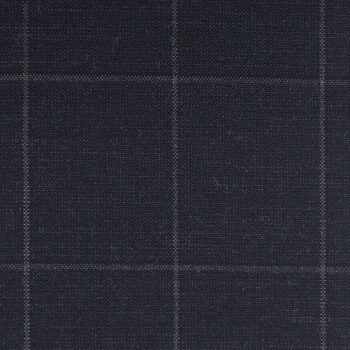 Dark Navy Windowpane