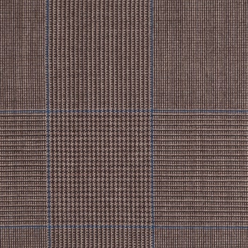 Medium Brown and Blue Overcheck