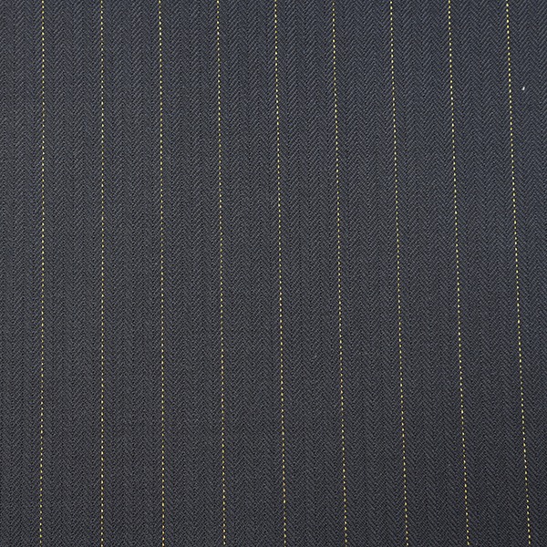 Grey Mini Herringbone Gold Pinstripes