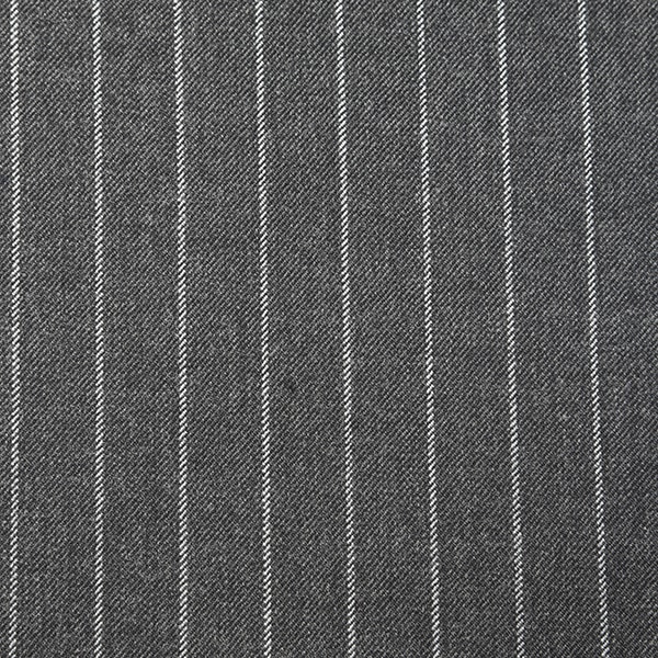 Grey Bold White Pinstripe
