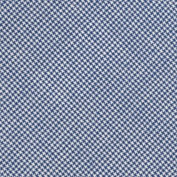 Navy and White Mini Houndstooth