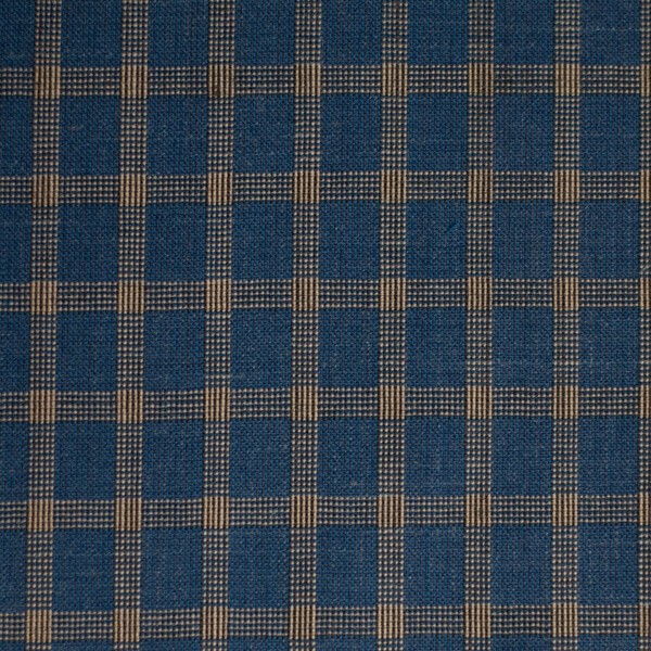 Blue and Gold Mini Checks