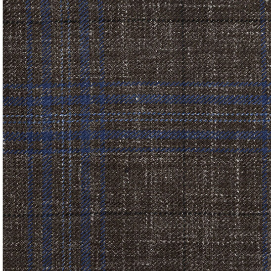 Brown and Blue Check