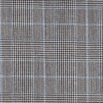 Black, White, and Light Blue POW Check