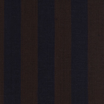 Chocolate Brown and Navy Boating Stripe
