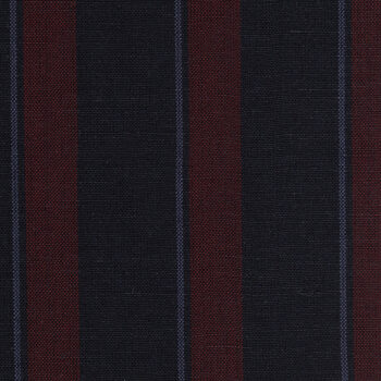 Burgundy, Navy, and White  Block Stripe