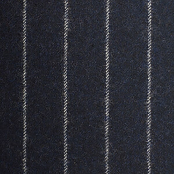 Navy Chalkstripe Flannel