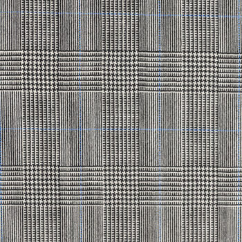 Black, White,and Blue Glen Check