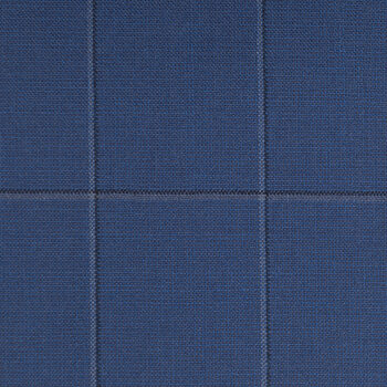 Marine Blue and Grey Windowpane