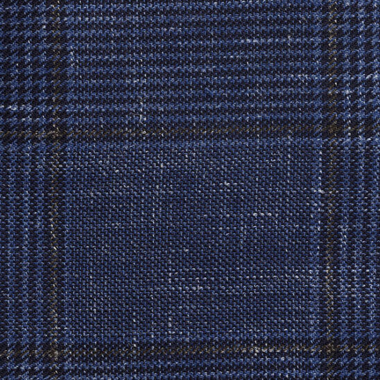 Blue and Brown Check