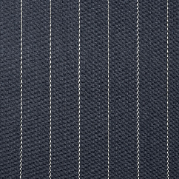 Steel Blue and White Pinstripe