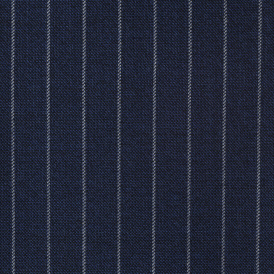Navy with White Chalkstripes