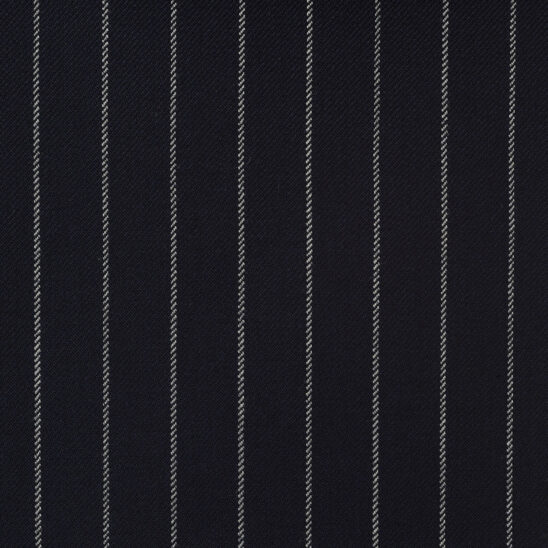 Dark Navy Chalkstripes