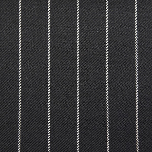 Black Twill and White Pinstripe