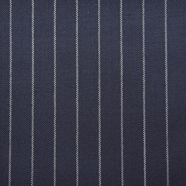 Navy Twill Bold Pinstripe