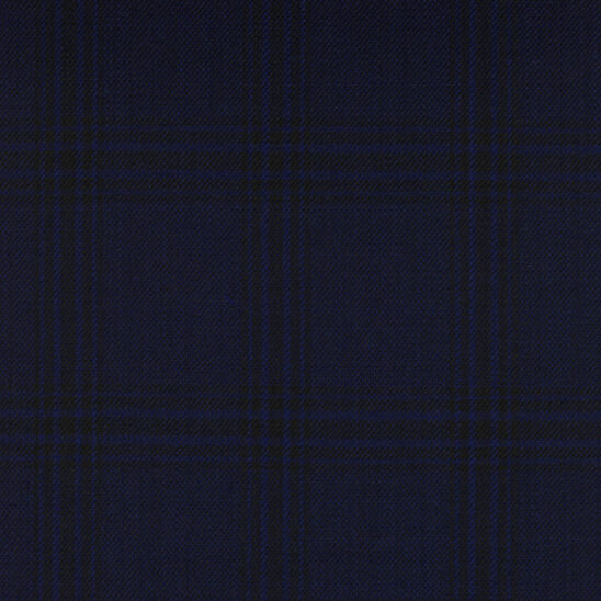 Royal Blue and Black Heavy Check